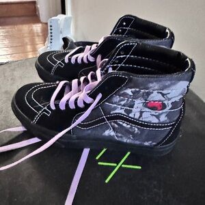 Vans Black and Pink High-Top Sneakers NEVER BEEN WORN